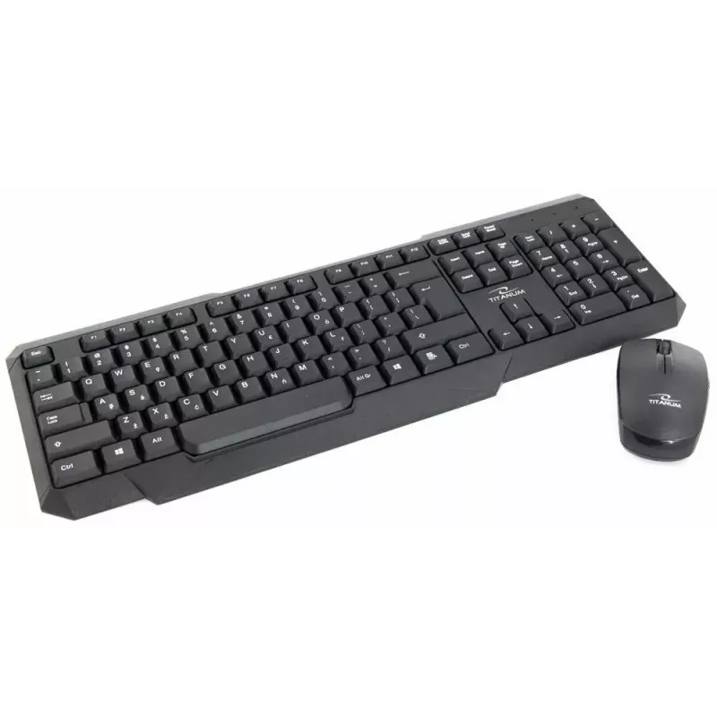 Titanum Memphis TK108 Keyboard and USB Mouse Set, Black
