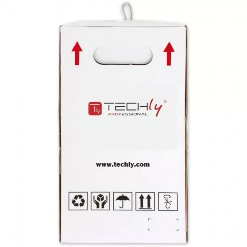Network cable TECHLY Cat.6 U/UTP CCA 305 m, 23 AWG, 250 MHz, grey