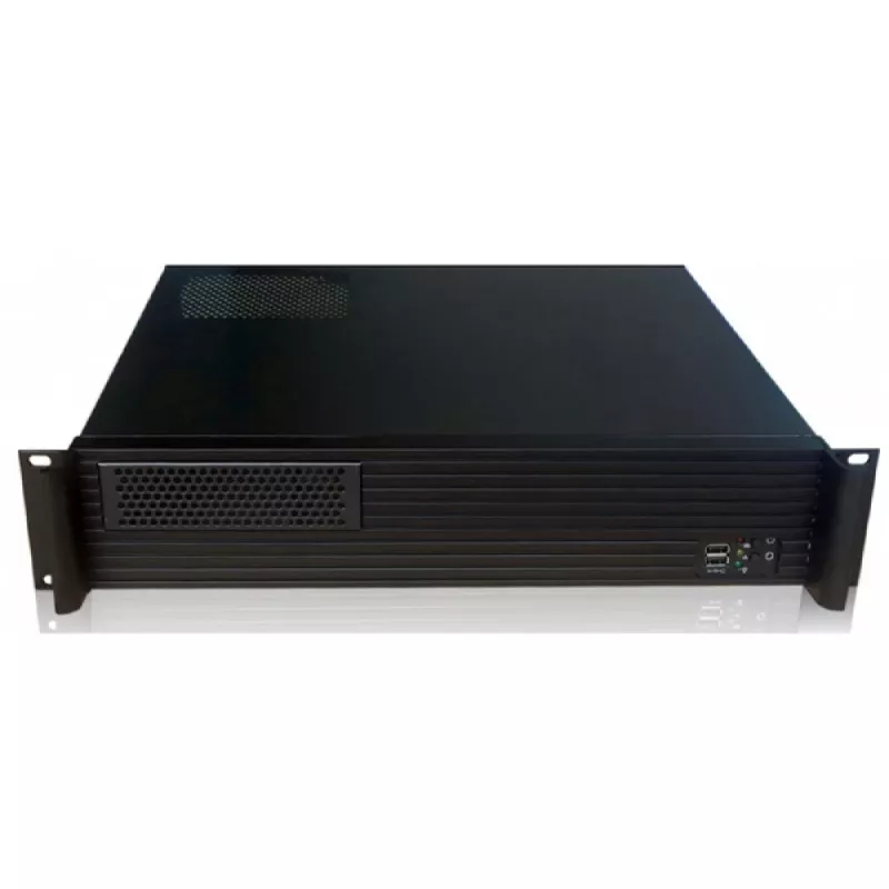 Server rack case TECHLY I-CASE IPC-240L, 2U, micro ATX, 4x 3.5 inch bays, 1x 5.25 inch bay, 465x400x88.8 mm, black