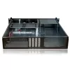 Server rack case TECHLY I-CASE IPC-240L, 2U, micro ATX, 4x 3.5 inch bays, 1x 5.25 inch bay, 465x400x88.8 mm, black
