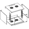Techly Wall Rack Cabinet 19 6U D450 Black Assembled” I-CASE EL-1006B45