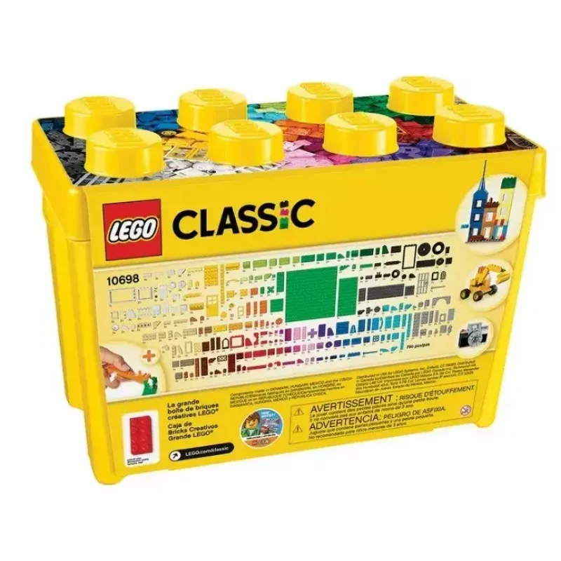 Building set LEGO Classic 10698 — 790 pieces, multicolour, 33 colours, includes green base plates and accessories
