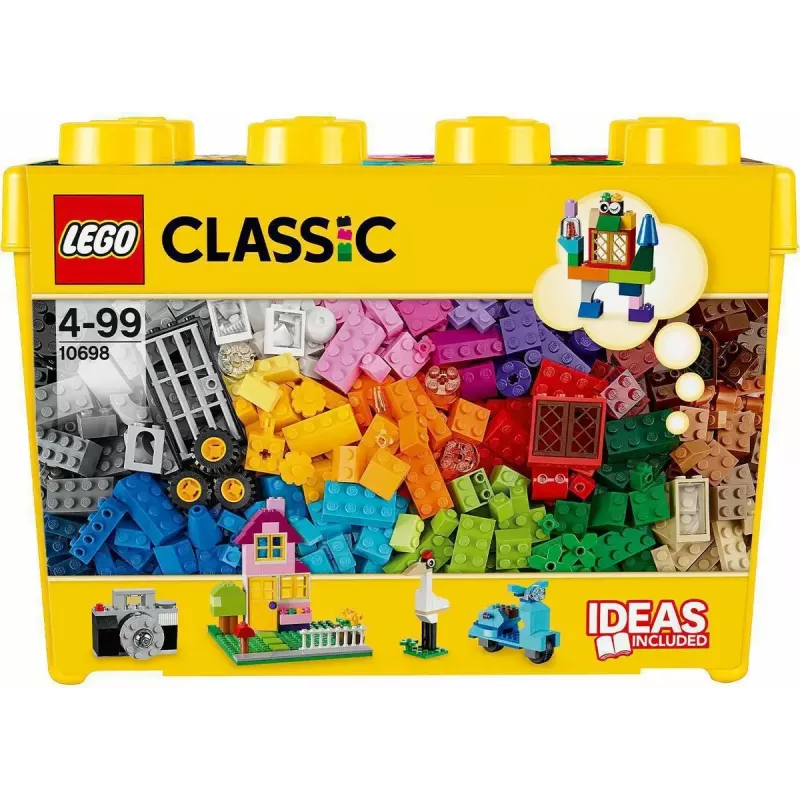 Building set LEGO Classic 10698 — 790 pieces, multicolour, 33 colours, includes green base plates and accessories