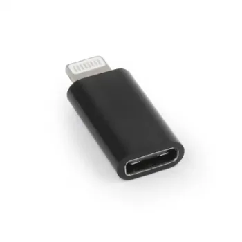 Gembird A-USB-CF8PM-01 cable gender changer USB type-C 8-pin to Ipohne Black