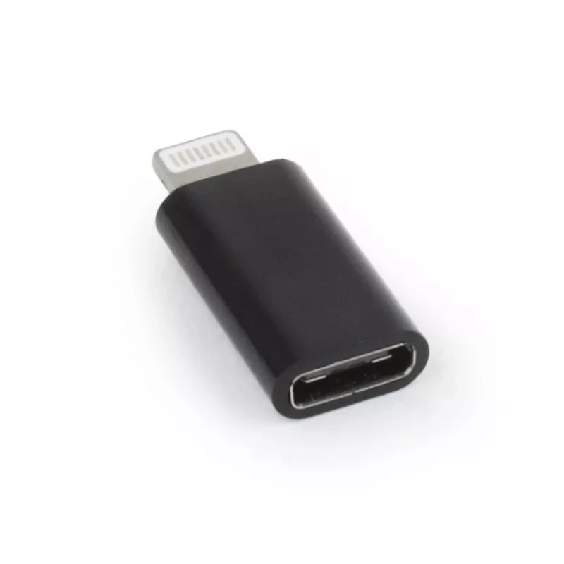 Gembird A-USB-CF8PM-01 cable gender changer USB type-C 8-pin to Ipohne Black