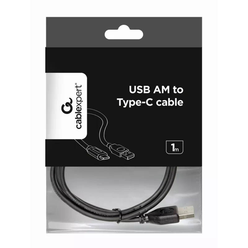 GEMBIRD USB 2.0 Type-A to USB Type-B Cable 1m, Black