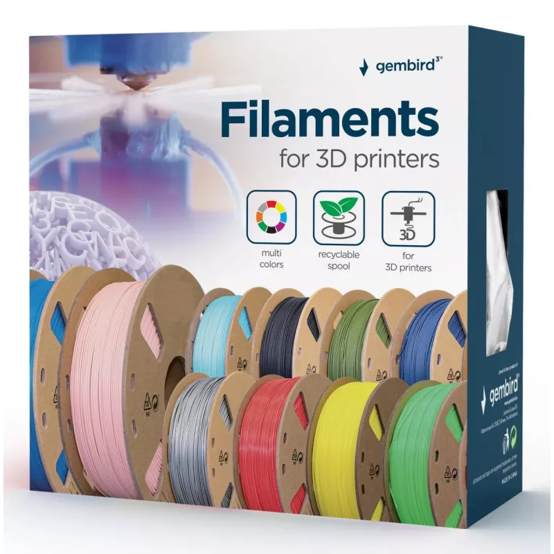 3D printing material ABS Gembird 3DP-ABS1.75-01-G