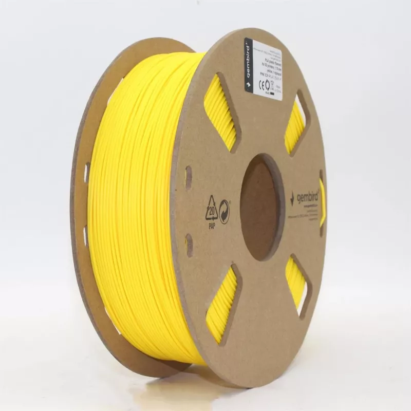 GEMBIRD PLA Yellow, 1.75 mm, 1 kg