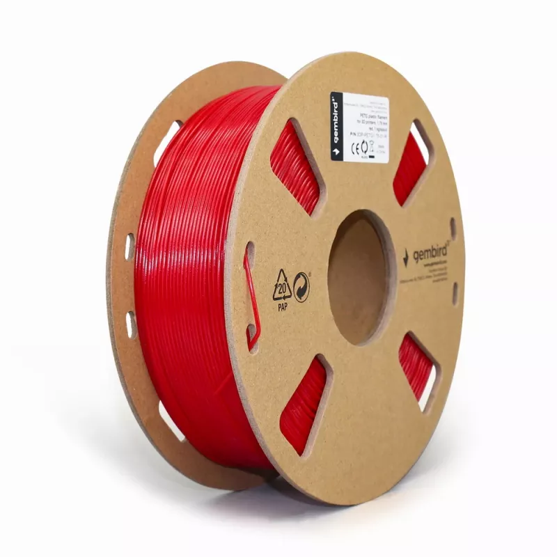 3D printing material Gembird 3DP-PETG1.75-01-R Red