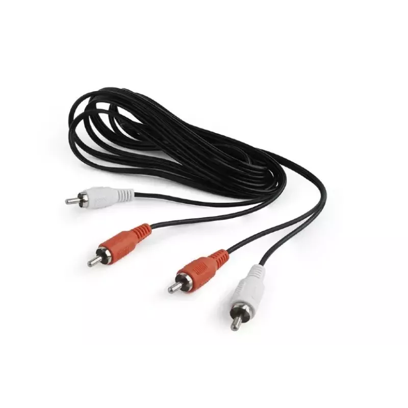 Audio cable Gembird CCA-2R2R-6 1.8 m 2 x RCA Black
