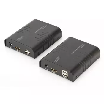 DIGITUS HDMI KVM Extender, 120 m over network cable (Cat 5, 5E, 6), Full HD, 1080p
