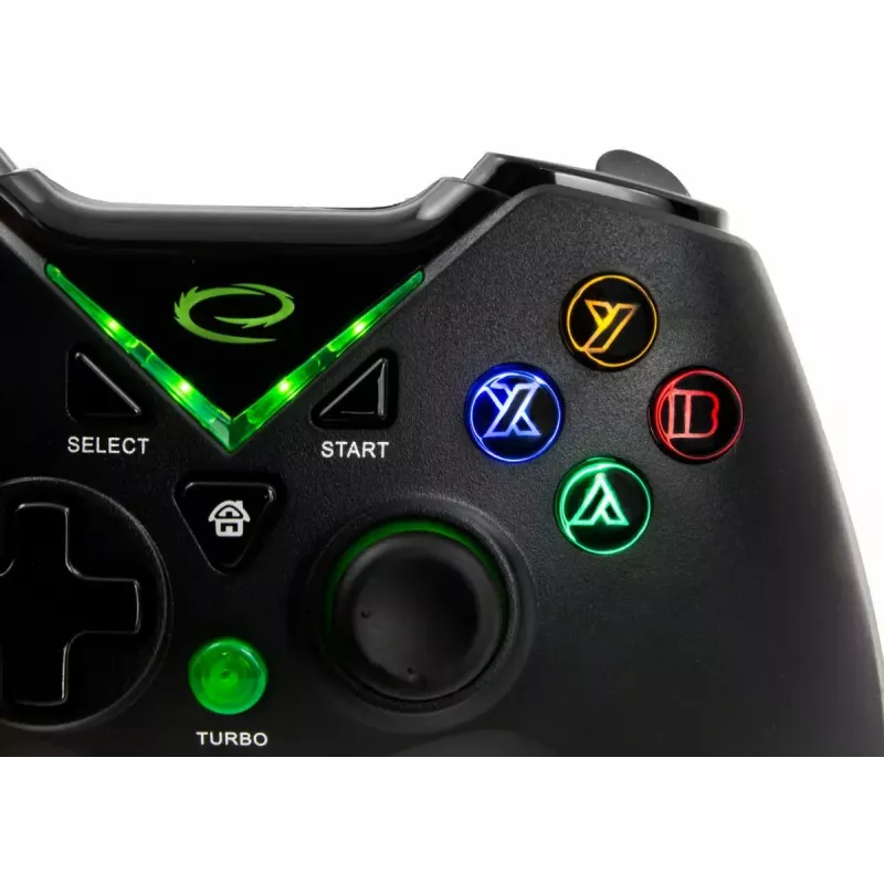 Wireless gamepad ESPERANZA EGG112K 2.4GHz for PC and PS3, USB receiver, black, 12 buttons, analog sticks