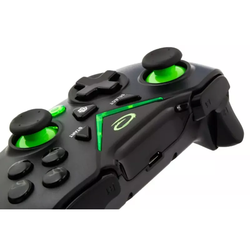 Wireless gamepad ESPERANZA EGG112K 2.4GHz for PC and PS3, USB receiver, black, 12 buttons, analog sticks