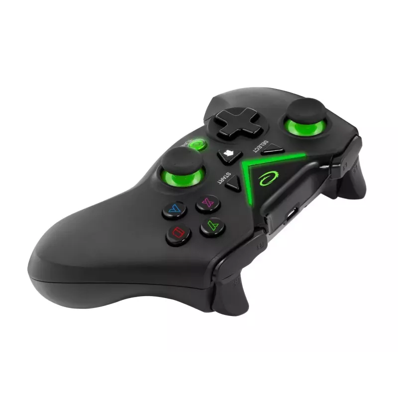 Wireless gamepad ESPERANZA EGG112K 2.4GHz for PC and PS3, USB receiver, black, 12 buttons, analog sticks