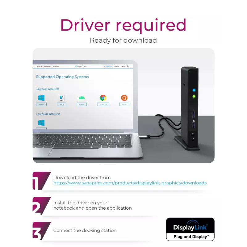 ICY BOX IB-DK2241AC Wired USB 3.2 Gen 1 (3.1 Gen 1) Type-A Black