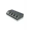 ICY BOX IB-HUB1405 USB 3.2 Gen 1 (3.1 Gen 1) Type-B 5000 Mbit/s Anthracite