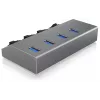 ICY BOX IB-HUB1405 USB 3.2 Gen 1 (3.1 Gen 1) Type-B 5000 Mbit/s Anthracite