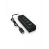 ICY BOX IB-HUB1409-C3 USB 3.2 Gen 1 (3.1 Gen 1) Type-C 5000 Mbit/s Black