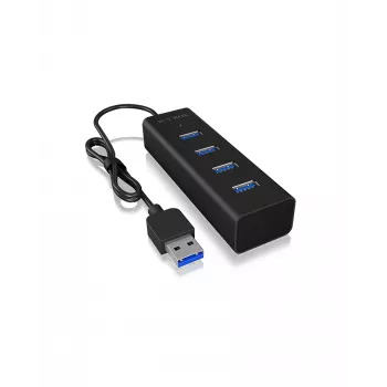 ICY BOX IB-HUB1409-U3 USB 3.2 Gen 1 (3.1 Gen 1) Type-A 5000 Mbit/s Black