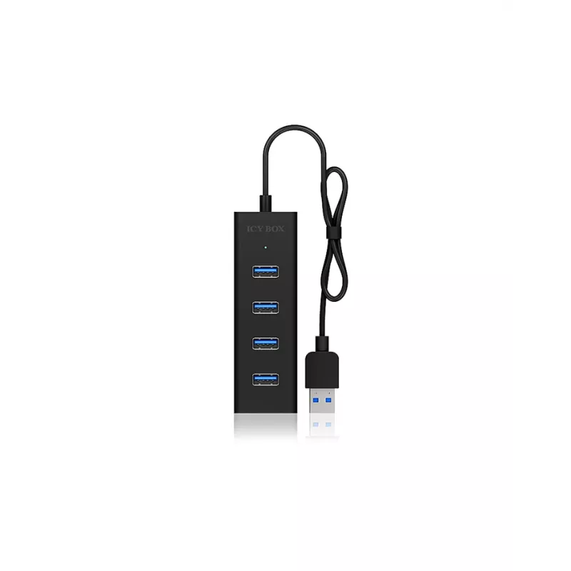 ICY BOX IB-HUB1409-U3 USB 3.2 Gen 1 (3.1 Gen 1) Type-A 5000 Mbit/s Black