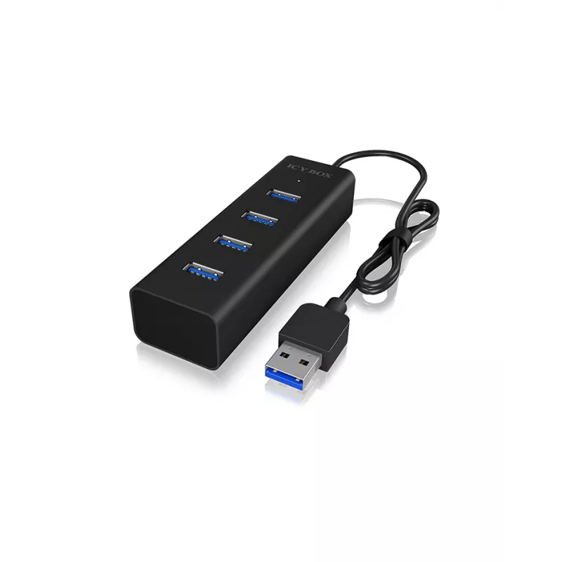 ICY BOX IB-HUB1409-U3 USB 3.2 Gen 1 (3.1 Gen 1) Type-A 5000 Mbit/s Black