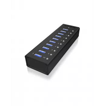 ICY BOX IB-AC6110 USB 3.2 Gen 1 (3.1 Gen 1) Type-B 5000 Mbit/s Black