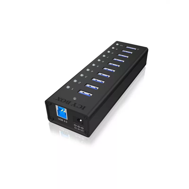 ICY BOX IB-AC6110 USB 3.2 Gen 1 (3.1 Gen 1) Type-B 5000 Mbit/s Black