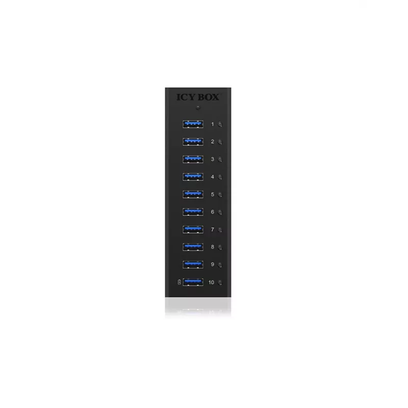ICY BOX IB-AC6110 USB 3.2 Gen 1 (3.1 Gen 1) Type-B 5000 Mbit/s Black