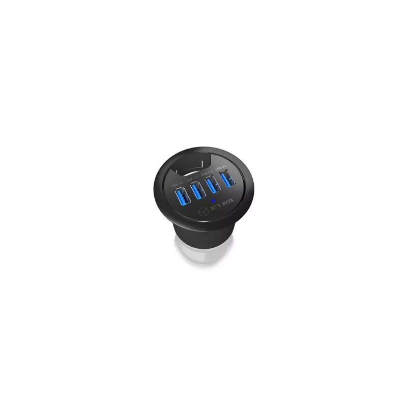 ICY BOX IB-HUB1403 USB 3.2 Gen 1 (3.1 Gen 1) Type-A 5000 Mbit/s Black