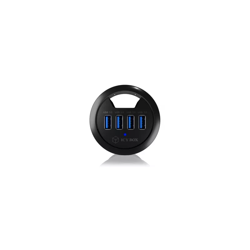 ICY BOX IB-HUB1403 USB 3.2 Gen 1 (3.1 Gen 1) Type-A 5000 Mbit/s Black
