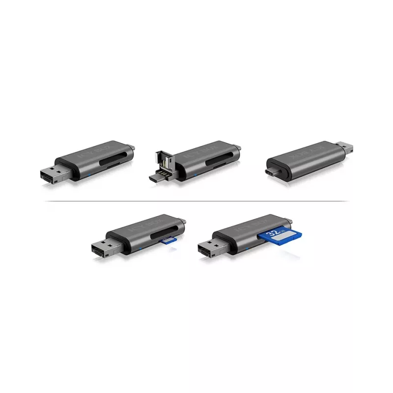 ICY BOX IB-CR200-C card reader USB 2.0 Black