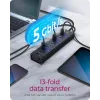 ICY BOX IB-AC6113 USB 3.2 Gen 1 (3.1 Gen 1) Type-B 5000 Mbit/s Black