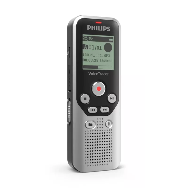 Philips DVT1250 dictaphone Internal memory & flash card Black, Grey