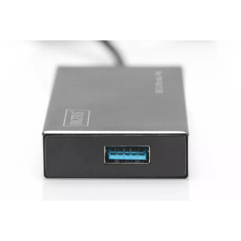DIGITUS USB 3.0 Hub, 4-port Includes 5V/2A power supply Aluminium housing