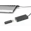 DIGITUS USB 3.0 Hub, 4-port Includes 5V/2A power supply Aluminium housing