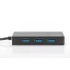 DIGITUS USB 3.0 Hub, 4-port Includes 5V/2A power supply Aluminium housing