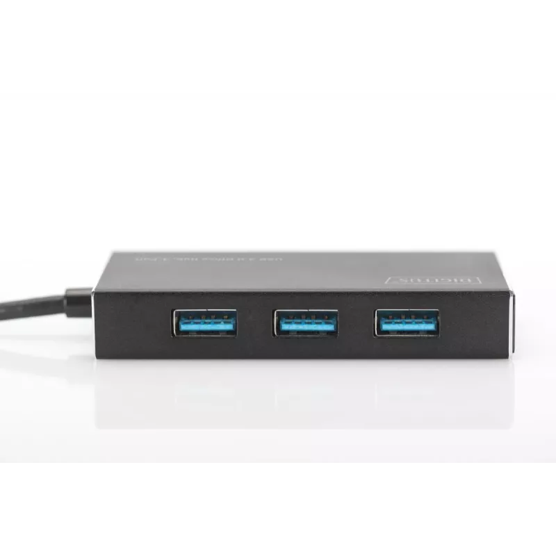 DIGITUS USB 3.0 Hub, 4-port Includes 5V/2A power supply Aluminium housing