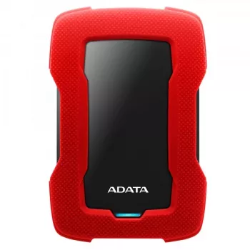 External HDD ADATA HD330 2TB 2.5 inch USB 3.2 Gen 1 Red, shock-resistant, 256-bit AES