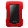 External HDD ADATA HD330 2TB 2.5 inch USB 3.2 Gen 1 Red, shock-resistant, 256-bit AES