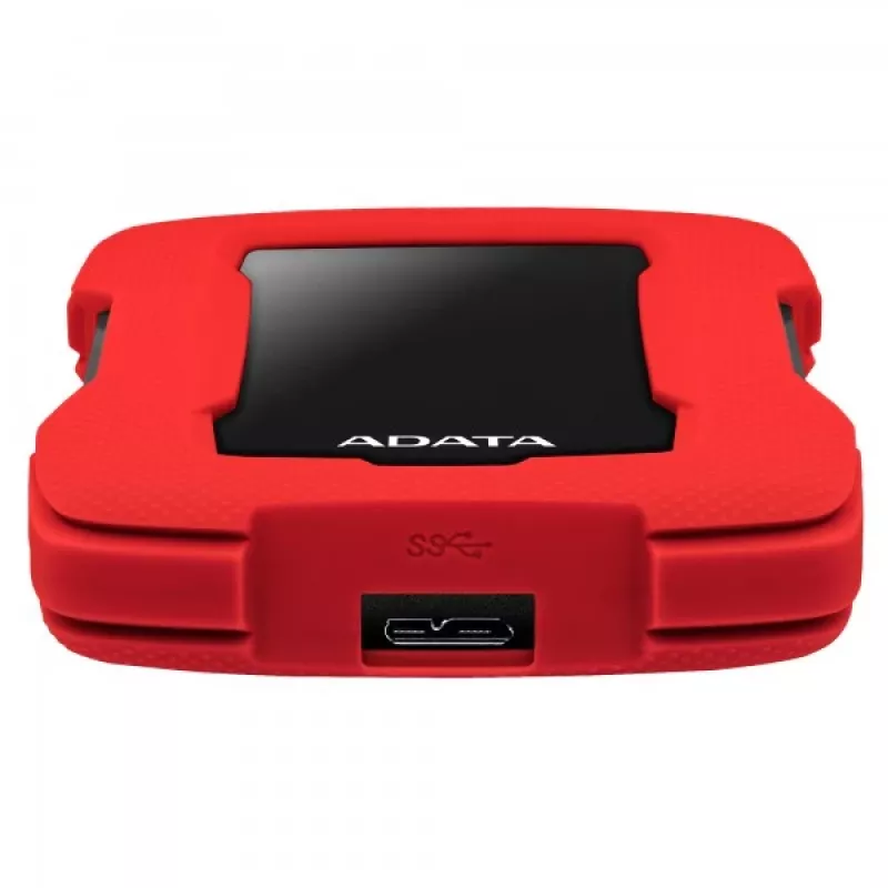 External HDD ADATA HD330 2TB 2.5 inch USB 3.2 Gen 1 Red, shock-resistant, 256-bit AES