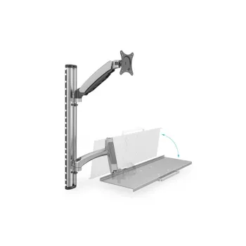 DIGITUS Flexible wall mount forworkspaces for Monitor+Keyboard (DA-90354)
