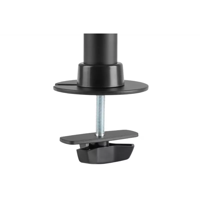 DIGITUS Triple Monitor Desk clamp mount, black 90degree Swivel,45degree Tilt,rotate 360degree,15-27in TFT, max load 3x8Kg,VESA max100x100