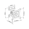 Techly Wall Support for LCD LED 13-30 inch Full Motion White” ICA-LCD 201WH