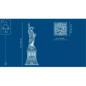 LEGO Architecture Statue of Liberty 21042 building set — 1,685 pieces, detailed model of the Statue of Liberty