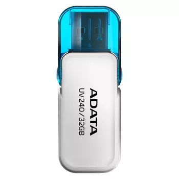 USB flash drive ADATA UV240 32 GB USB Type-A 2.0, white, cap form factor