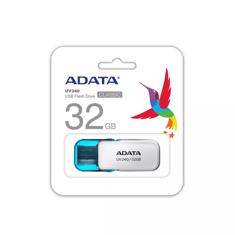 USB flash drive ADATA UV240 32 GB USB Type-A 2.0, white, cap form factor