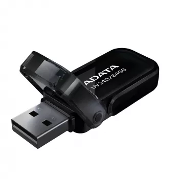 USB flash drive ADATA USB Type-A 2.0 64 GB UV240, black, cap design