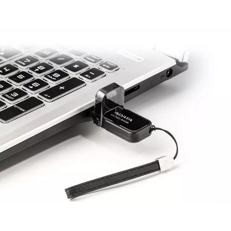 USB flash drive ADATA USB Type-A 2.0 64 GB UV240, black, cap design