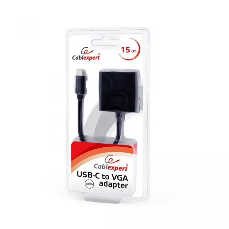 GEMBIRD USB-C to VGA adapter, black