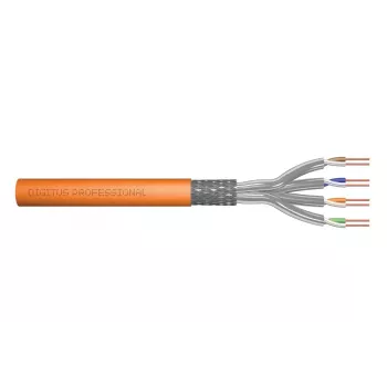 DIGITUS installation cable - Cat 7 - S/FTP - AWG 23/1 - simplex - 100m - Orange